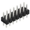 Pin header, 14 pole, pitch 2.54 mm, straight, black, 10054925