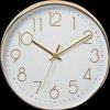CLWA015PC30GD Wall clock, diameter: 300 mm, plastic, gold/white