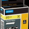 1734525 DYMO IND nylon, 24 mm, black/yellow