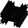Extruded heatsink, (L x W x H) 50.8 x 42 x 25 mm, 5.3 K/W, black anodized, 10019199