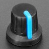 Potentiometer Knob - Soft Touch T18 - Blue