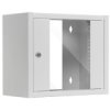 Szafa Wisząca Rack 10 6U 300Mm Drzwi Szklane Szara Netrack S-Line
