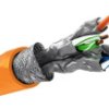 CAT 7A kabel sieciowy, S/FTP (PiMF), pomarańczowy 50m