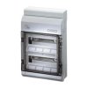 Rozdzielnica natynkowa KV do instalacji zewnętrznych IP65 2x12 modułów z zaciskami PE/N Fixconnect KV PC 9224 61001105