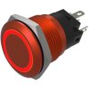 EAO 82-5751.1114 IlluminatedMomentary 19mm Red Flush 24V Solder Terminals