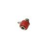 Gniazdo bananowe montażowe 4mm 24.246.1 czerwone 19A 60V