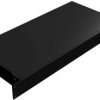 Aluminum enclosure, (L x W x H) 44 x 422 x 203 mm, black (RAL 9005), IP32, RM1U1908SBK