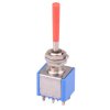 5649AB-21+U646 APEM Red Long Lever On-Off-On Miniature Toggle Switch DPDT