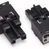 Gniazdo 2-torowe czarne kodowanie A 770-202 /100szt./