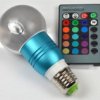 Żarówka Led Gais E27 3W Rgb Z Pilotem Niebieska