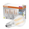 3PAK Żarówka LED E27 A60 CL 7,5W = 75W 1055lm 4000K Neutralna 300 Filament OSRAM BASE