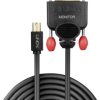 Kabel DisplayPort LINDY LINDY Mini DP an DVI-D Kabel schwarz 2m 41952, Mini DisplayPort do DVI 18+1pin., 2.00 m