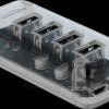 64087 External USB 3.0 Hub with 4 Ports transparent