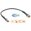 Złącze podwójne, proste, męskie/żeńskie 3m 18585