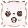 Sentia Gniazdo Antenowe Rd/Tv/Sat Przelotowe 10Db Białe 1461-10