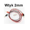 KABELE DO MIERNIKA PPS1 2mm banan banan czerwony 1 sztuka