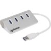 Manhattan 163767 USB Hub 4 ports USB 3.0 Aluminium casing White