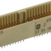 Złącze typu Backplane har-bus HM Series 2 mm Pitch Hard Metric, typ A 154-pinowe 7-rzędowe Męski Otwór przelotowy