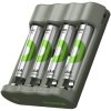 GP RCKCHB441U396 B441 Charger 4 AA/AAA Cells USB LED Status Safe