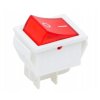15A 230V Illuminated DPST Rocker Switch MK621, White/Red
