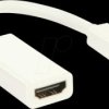 CCGB37650WT02 Cable, Mini DisplayPort male > HDMI female, 0,2 m, white