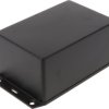 ABS enclosure, (L x W x H) 122 x 81 x 56 mm, black (RAL 9005), IP54, 1591XXTFLBK
