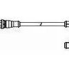 Sensor actuator cable, M12-cable plug, straight to M12-cable socket, angled, 4 pole, 0.6 m, PUR, black, 4 A, 2273117-2