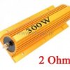 Rezystor drutowy 2 Ohmy 300W z radiatorem.