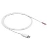 Kabel USB-C serwisowy Akyga AK-SC-40 1m 60W - biały