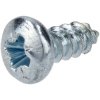 R-TECH 337106 Pozi Pan Head Self-Tapping Screws No.4 1/4in 6.5mm - Pk100