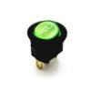 PRZEŁĄCZNIK PODŚWIETLANY OKRĄGŁY ZIELONY 230V