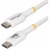 StarTech.com USB2EPR3MW 3m White USB-C Charging Cable, USB-IF Certified USB C C