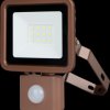 2707614040 LED floodlight, 10 W, 800 lm, 6500 K, IP44, sensor, bronze