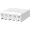 Socket housing, 5 pole, pitch 3.96 mm, straight, natural, 640250-5