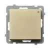 SONATA Wyłącznik krzyżowy IP20 szampański złoty ŁP-4R/m/39 OSPEL