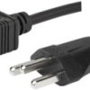 Device connection cable, Switzerland, plug type J, straight on C19 socket, straight, H05VV-F3G1.5 mm², black, 2 m, 6051.2045