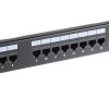 Panel krosowniczy LSA, GigaPlus, Cat5e, 24 portów, RJ45, UTP, 1U, Czarny