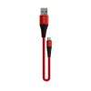 Przyłącze USB micro - 3A QC3.0 - 30cm Nafumi czerwony