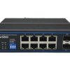Niezarządzalny przełącznik przemysłowy (switch) 10xRJ45 - 8 portów RJ45 PoE+ 1Gb/s + 2 porty SFP Uplink 1Gb/s AVIZIO