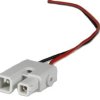 LED connection cable, 0.35 m, screw connection straight to open end, 2.5 mm², AWG 14, AC 162 ALS LED TYP I 35 GY