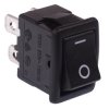 Black On-Off Rectangle Rocker Switch 19.2 x 13mm DPST 10A