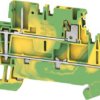 Terminal block, push-in connection, 1.5 mm², 4 pole, 17.5 A, 6 kV, green/yellow, 2675800000