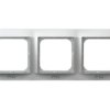 IMPRESJA METALIK Ramka 3 potrójna do wyłączników IP44 srebro RH-3Y/18 OSPEL