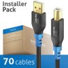 FI-U200-005-PCK USB 480 Mb/s cable, A plug to B plug, 0.5 m, pack of 70