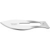Scalpel blade, for 4/6A SM, BW 10.2 mm, L 51 mm, 424 SM, package with 100 pieces