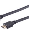 Connection cable, 10 m, black, HDMI plug type A, straight to HDMI plug type A, straight, BYB-5-82F724