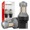 Żarówki LED WY21W 7440 do kierunkowskazów, pomarańczowe, 12/24 V, 15 diod SMD 3030, 2 szt. - AMiO 04997
