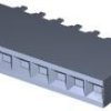 Socket housing, 8 pole, pitch 2.54 mm, straight, black, 535541-6