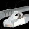 1308450533-E Patch cord RJ45 Cat.6A AWG26 S/FTP LSHF 0.5 m gray
