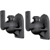 SpeaKa Professional SP-5369944 Speaker Wall Mount Tilt/Swivel Black 1 Pair